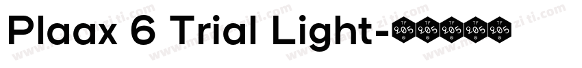 Plaax 6 Trial Light字体转换